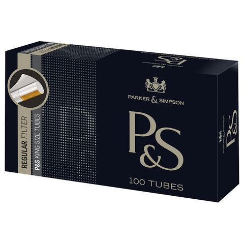 P&s Black Cigarette Tubes 18+ | 100 x 1 piece